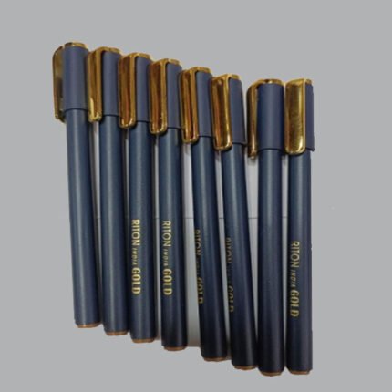 Black golden plain promotional pen